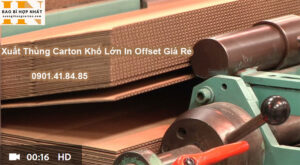 Sản Xuất Thùng Carton Khổ Lớn In Offset Giá Rẻ