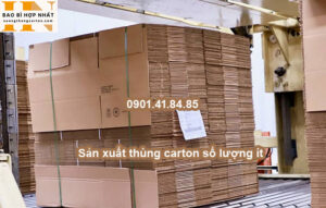 Sản xuất thùng carton số lượng ít