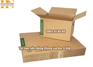 Tại sao nên dùng thùng carton 5 lớp