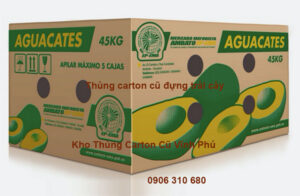 Thung carton cu dung trai cay