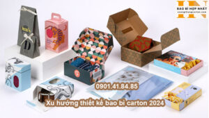 Xu hướng thiết kế bao bì carton 2024