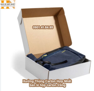 Xưởng Thùng Carton Hợp Nhất bán lẻ hộp carton trắng