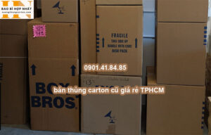 bán thùng carton cũ giá rẻ TPHCM