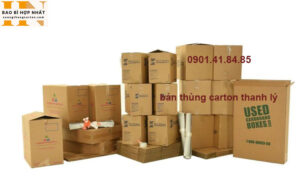 bán thùng carton thanh lý