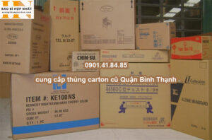 cung cấp thùng carton cũ Quận Bình Thạnh
