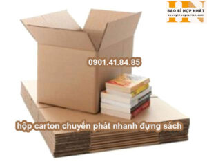hộp carton chuyển phát nhanh đựng sách