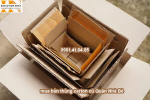 mua bán thùng carton cũ Quận Nhà Bè