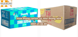 mua thùng carton cũ như thùng sữa