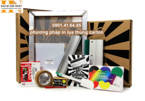 phương pháp in lụa thùng carton