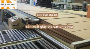 sản xuất giấy bìa carton cứng