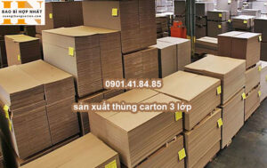 sản xuất thùng carton 3 lớp