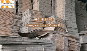 thùng carton cũ Quận 11