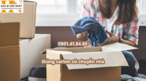 thùng carton cũ chuyển nhà