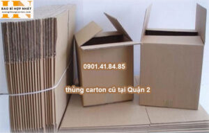 thùng carton cũ tại Quận 2