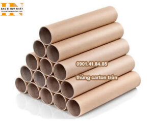 thùng carton tròn