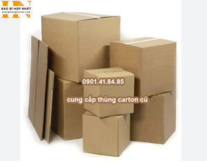 cung cấp thùng carton cũ