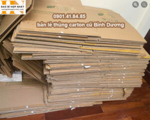 bán lẻ thùng carton cũ Bình Dương