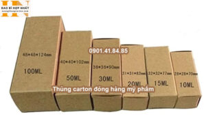 Thùng carton đóng hàng mỹ phẩm