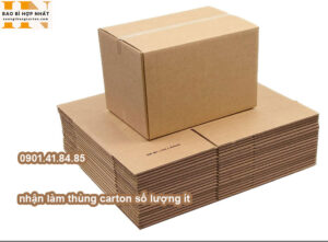 nhận làm thùng carton số lượng ít