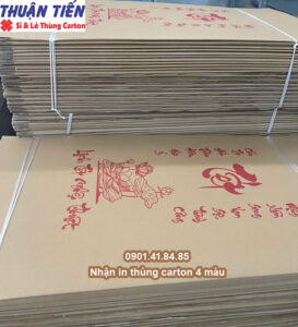 Nhận in thùng carton 4 màu