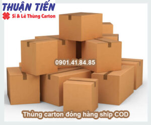 Thùng carton đóng hàng ship cod