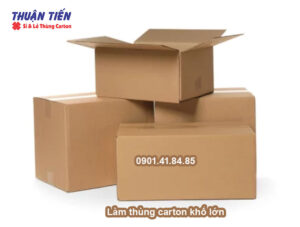Làm thùng carton khổ lớn