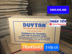 Thùng Carton Cũ 3 Lớp Duy Tân 78x45x42