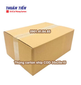 Thùng carton ship COD 35x25x15
