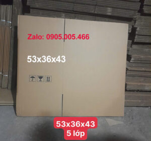 thùng carton 5 lớp 53x36x43