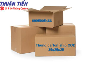 Thùng carton ship COD 35x25x25