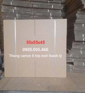 Thùng carton 5 lớp 55x55x45